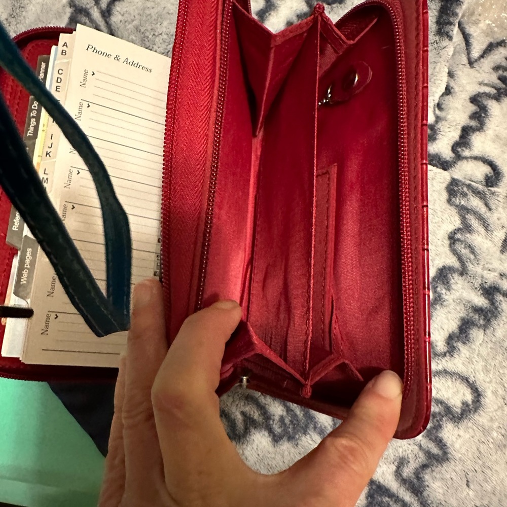 MUNDEX Wallet & 6 Ring Daily Planner Organizer Tabbed by Mundi nwot - Picture 4 of 11